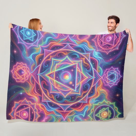 Die 7 Chakren´10 Fleecedecke (Beispiel)