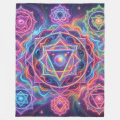 Die 7 Chakren´10 Fleecedecke (Vorderseite)