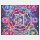 Die 7 Chakren´10 Fleecedecke (Vorderseite (Horizontal))