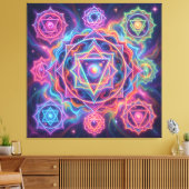Die 7 Chakren´10 Leinwanddruck (Insitu (Wohnzimmer))