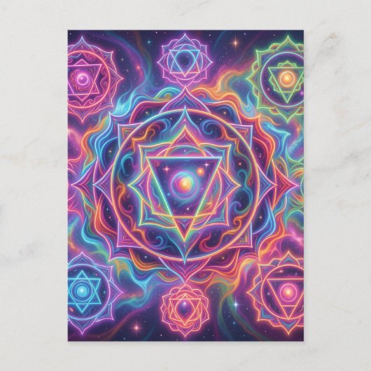 Die 7 Chakren´10 Postkarte (Vorderseite)