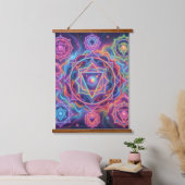 Die 7 Chakren´10 Wandteppich Mit Holzrahmen (Schlafzimmer)