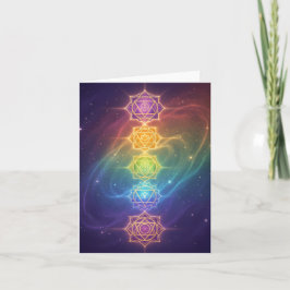 Die 7 Chakren´11 Feiertagskarte