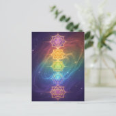 Die 7 Chakren´11 Feiertagspostkarte (Stehend Vorderseite)
