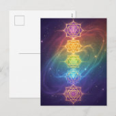 Die 7 Chakren´11 Feiertagspostkarte (Vorne/Hinten)