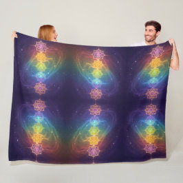 Die 7 Chakren´11 Fleecedecke