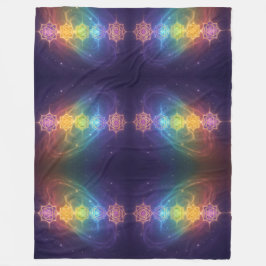 Die 7 Chakren´11 Fleecedecke