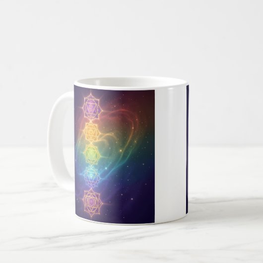 Die 7 Chakren´11 Kaffeetasse (Vorderseite Links)
