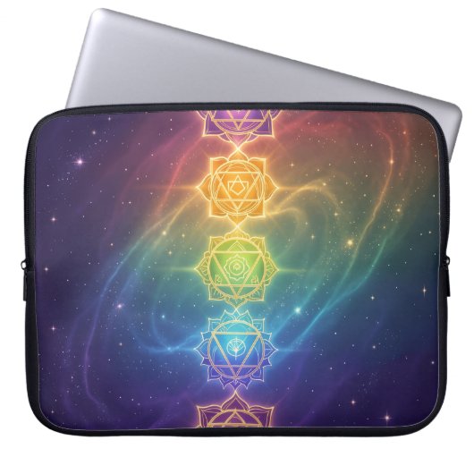 Die 7 Chakren´11 Laptopschutzhülle (Vorderseite)