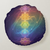 Die 7 Chakren´11 Rundes Kissen (Rückseite)