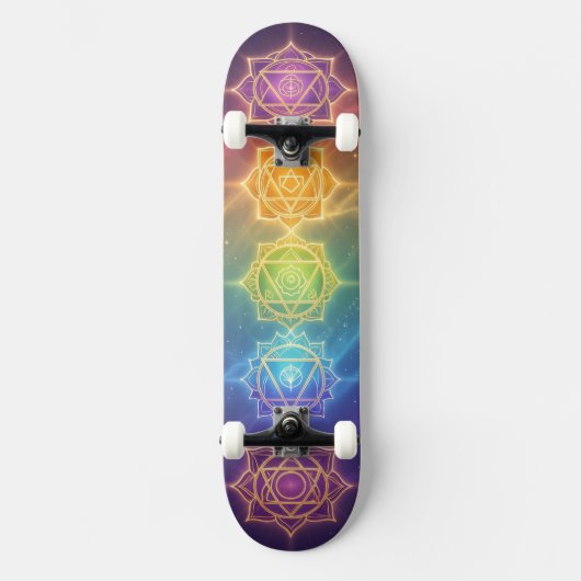 Die 7 Chakren´11 Skateboard (Vorderseite)