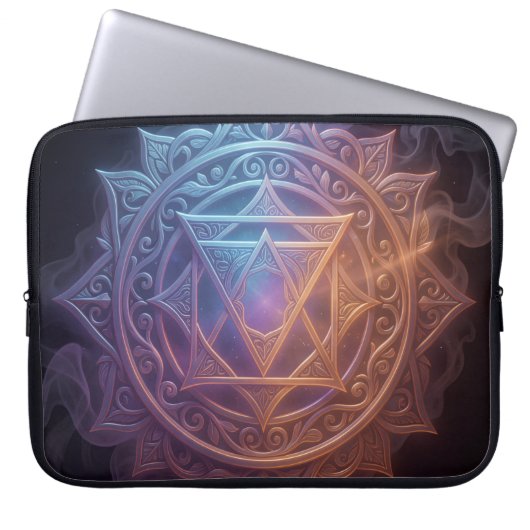 Die 7 Chakren´1 Laptopschutzhülle (Vorderseite)