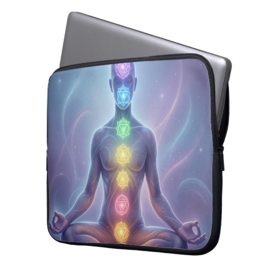Die 7 Chakren´2 Laptopschutzhülle (Vorderseite Links)
