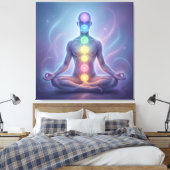 Die 7 Chakren´2 Leinwanddruck (Insitu (Schlafzimmer))