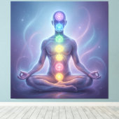 Die 7 Chakren´2 Leinwanddruck (Insitu (Holzboden))