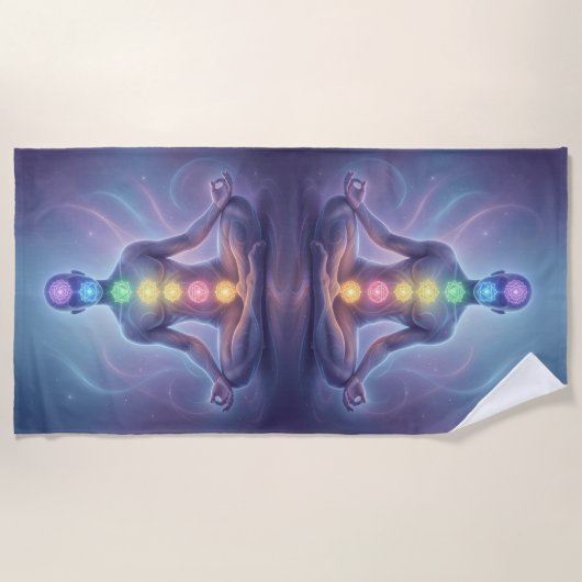 Die 7 Chakren´2 Strandtuch (Vorderseite)