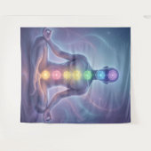 Die 7 Chakren´2 Wandteppich (Vorderseite (Horizontal))