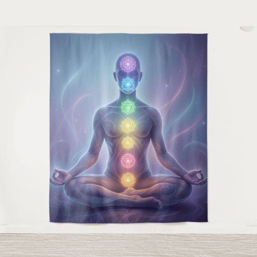 Die 7 Chakren´2 Wandteppich (Vorderseite)