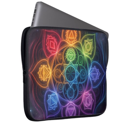 Die 7 Chakren´3 Laptopschutzhülle (Vorne Rechts)