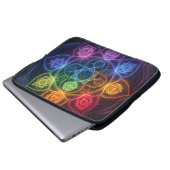 Die 7 Chakren´3 Laptopschutzhülle (Vorne Knopf)