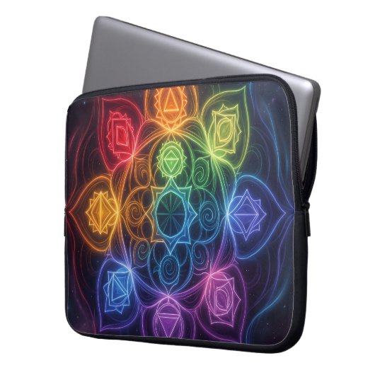 Die 7 Chakren´3 Laptopschutzhülle (Vorderseite Links)