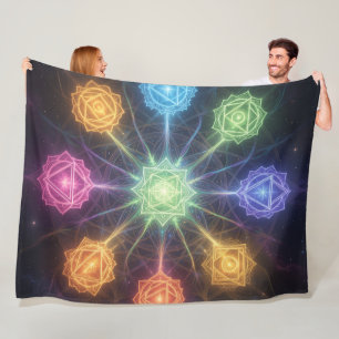 Die 7 Chakren´4 Fleecedecke