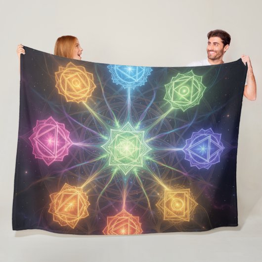 Die 7 Chakren´4 Fleecedecke (Beispiel)