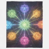 Die 7 Chakren´4 Fleecedecke (Vorderseite)