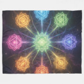 Die 7 Chakren´4 Fleecedecke (Vorderseite (Horizontal))