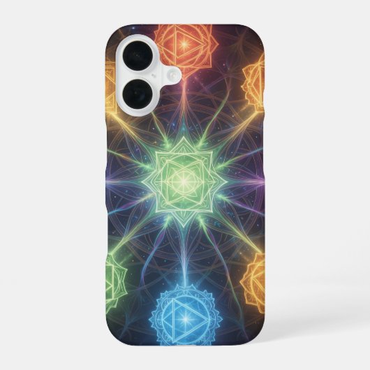 Die 7 Chakren´4 iPhone 16 Hülle (Rückseite)