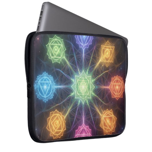 Die 7 Chakren´4 Laptopschutzhülle (Vorne Rechts)