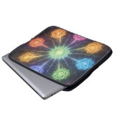 Die 7 Chakren´4 Laptopschutzhülle (Vorne Knopf)