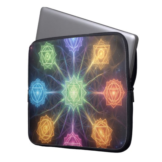 Die 7 Chakren´4 Laptopschutzhülle (Vorderseite Links)
