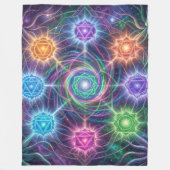 Die 7 Chakren´5 Fleecedecke (Vorderseite)