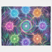 Die 7 Chakren´5 Fleecedecke (Vorderseite (Horizontal))
