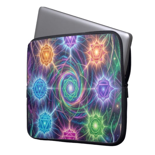 Die 7 Chakren´5 Laptopschutzhülle (Vorderseite Links)
