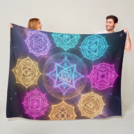 Die 7 Chakren´6 Fleecedecke