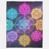 Die 7 Chakren´6 Fleecedecke (Vorderseite)