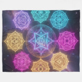 Die 7 Chakren´6 Fleecedecke (Vorderseite (Horizontal))
