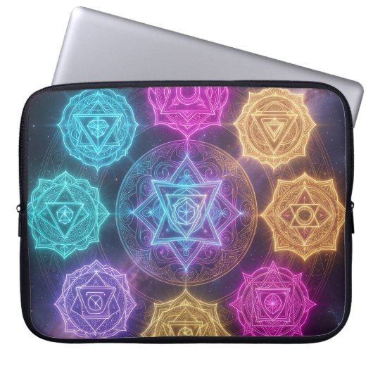 Die 7 Chakren´6 Laptopschutzhülle (Vorderseite)