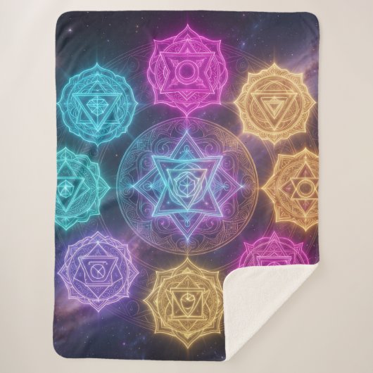 Die 7 Chakren´6 Sherpadecke (Vorderseite)