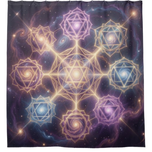 Die 7 Chakren´7 Duschvorhang (Vorderseite)