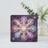 Die 7 Chakren´7 Feiertagskarte (Stehend Vorderseite)