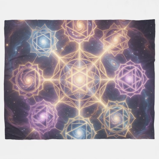 Die 7 Chakren´7 Fleecedecke (Vorderseite (Horizontal))