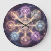 Die 7 Chakren´7 Große Wanduhr (Vorderseite)