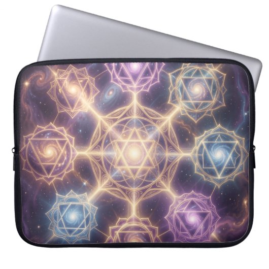 Die 7 Chakren´7 Laptopschutzhülle (Vorderseite)