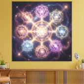 Die 7 Chakren´7 Leinwanddruck (Insitu (Wohnzimmer))