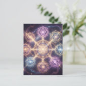 Die 7 Chakren´7 Postkarte (Stehend Vorderseite)