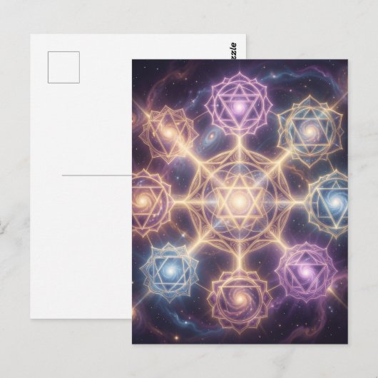 Die 7 Chakren´7 Postkarte (Vorne/Hinten)