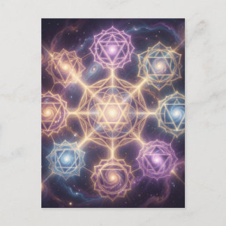 Die 7 Chakren´7 Postkarte